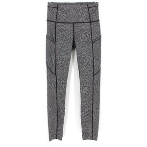 Lululemon Leggings | Size 8 | Cropped | Black & White Speckled
